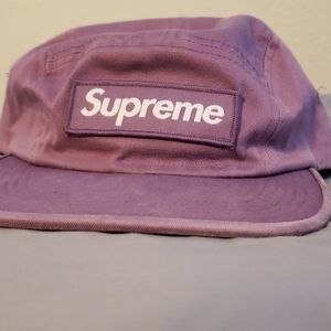 Fw18 dark lilac supreme cap